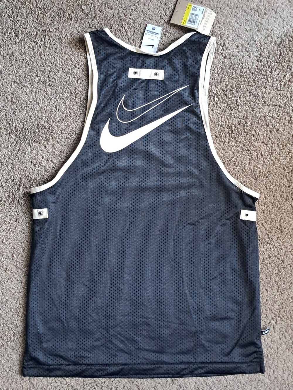 Nike Kevin Durant Kd Easy Black Cream Basketball Tank Jersey Size Small - Picture 1 of 6